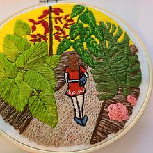 Mi Proyecto del curso: Introducción al bordado botánico. Un proyecto de Bordado de dianaaida_garcia - 13.12.2020