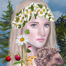 Mi Proyecto del curso: Retrato ilustrado en acuarela. Un proyecto de Dibujo de Retrato de monicajoan - 13.12.2020