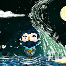 LUZ DE LUNA. Children's Illustration project by Rafi Zart - 12.13.2020