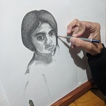 Mi proyecto de retrato. Projekt z dziedziny R i sunek ołówkiem użytkownika María Carolina Berte - 13.12.2020