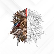 LION. Un projet de Design graphique et Illustration vectorielle de FRANCISCO AGUIRRE ARAGONÉS - 14.12.2020
