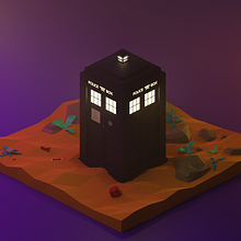Desert T.A.R.D.I.S. 3D project by Jonas Gomes - 12.14.2020