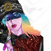 RETRATO FUTURISTA. Un proyecto de Diseño gráfico e Ilustración vectorial de FRANCISCO AGUIRRE ARAGONÉS - 14.12.2020