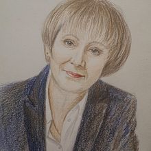 Mi Proyecto del curso:  Retrato realista con lápices de colores. Portrait Drawing project by Galina - 12.14.2020