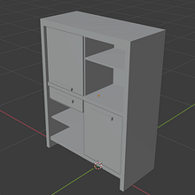 3D assets: estanterías. Un projet de 3D, Design , et Fabrication de mobilier de José Alonso Chacón Sandoval - 31.10.2020