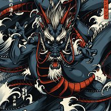 Ryujin. Een project van Digitale illustratie y Traditionele illustratie van Daniele Caruso - 15.12.2020