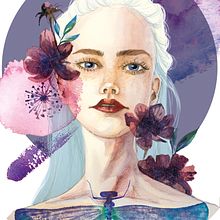 My project in Illustrated Portrait in Watercolor course.  projeto de la_cunna - 15.12.2020