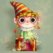Mi Proyecto del curso: Ilustración digital con Procreate. CHRISTMAS ELF. Character Design, Traditional illustration, and Digital Illustration project by Lidia de Lucas - 12.15.2020