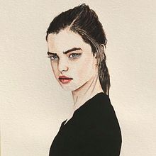 Watercolor portrait final project. Watercolor Painting project by Todd Smith - 12.10.2020