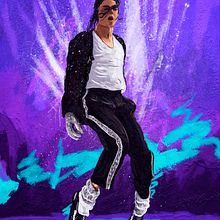 Rey del pop. Digital Illustration project by César Vargas - 12.15.2020