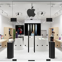 Propuesta de Diseño e Iluminación Comercial para tienda Apple en base a estilo Minimalista-Biofílico. 3D, Architecture, Interior Architecture, 3D Design, Lighting Design, Interior Design, and 3D Modeling project by Harold Walter Landeo Huamán - 12.16.2020