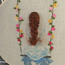 Mi Proyecto del curso: Técnicas de bordado para crear peinados con volumen. Projekt z dziedziny Craft i  Haft użytkownika Ana Andreu - 17.12.2020