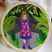 Mi Proyecto del curso: Introducción al bordado botánico "Bambina in giardino" . Broderie de Ilaria Anselmi - 12.22.2020