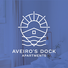 Aveiro's Dock Apartments. Design de logotipo projeto de Daniel Santinhos - 08.12.2020