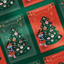 UNICEF Postcard Christmas 2020. Digital Drawing, Digital Design, Editorial Design, Editorial Illustration, Traditional illustration, Digital Illustration, and Children's Illustration project by Cherry Bomb Creative Co. - 12.17.2020