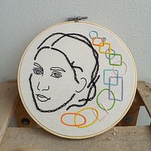 Mi Proyecto del curso: Retrato lineal bordado. Un proyecto de Bordado y Diseño textil de Maia Lopez Salinas - 15.12.2020