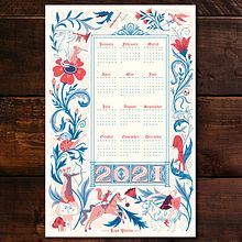 Medieval Inspired RISO Calendar. Un progetto di Illustrazione tradizionale di Lisa Perrin - 18.12.2020