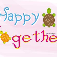 Happy Together - The Turtles. Graphic Design, Digital Illustration, and Digital Lettering project by Marta Gómez Ruiz - 12.19.2020