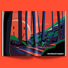 Mi Proyecto del curso: Ilustración editorial para revistas - Buscando la felicidad Ein Projekt aus dem Bereich Traditionelle Illustration und Digitale Illustration von Daniel Crespo Saavedra - 20.12.2020