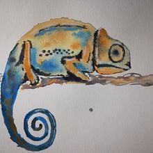 Mi Proyecto del curso: Técnicas experimentales de acuarela para principiantes . Naturalistic Illustration, and Watercolor Painting project by sarattsanfran204 - 12.20.2020