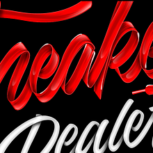 Sneakers Dealer. 3D Lettering, Digital Lettering, Lettering, and Logo Design project by Eduardo Morgan - 12.21.2020