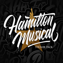 Hamilton Musical - Lettering Quotes Ein Projekt aus dem Bereich 3-D-Lettering, Digitales Lettering, Grafikdesign und Logodesign von Eduardo Morgan - 08.01.2020