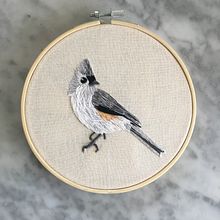Tufted Titmouse. Un projet de Broderie de Claudia Neff - 07.07.2020