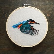 Kingfisher. Un projet de Broderie de Claudia Neff - 08.12.2020