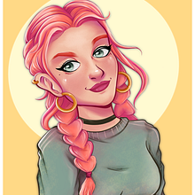 Mi Proyecto del curso: Retrato de personajes femeninos con Procreate. Een project van Traditionele illustratie van Paulina Quintana - 21.12.2020