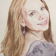 RETRATO DE UNA PELIRROJA. Een project van Traditionele illustratie y Aquarelschilderen van Carolina Salazar Rincón - 21.11.2020