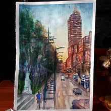 Mi Proyecto del curso: Paisajes urbanos en acuarela. Un progetto di Pittura ad acquerello di Fernando Antonio - 22.12.2020