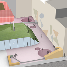 "El Escenario", centro recreativo de comunicación mediante platós.. Architecture & Interior Architecture project by María Dolores López Ibarra - 12.22.2019