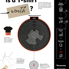 How much is a T-shirt worth? - Final project. Information Design, Infographics, and Communication project by Teresa Fernandes - 12.22.2020