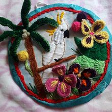 Mi Proyecto del curso: Introducción al bordado tridimensional. Embroidery project by María De Los Ángeles Martínez avendaño - 12.22.2020