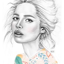 Mi Proyecto del curso: Retrato con lápiz, técnicas de color y Photoshop Ein Projekt aus dem Bereich Kreativität von Karen Ospina Vega - 22.12.2020