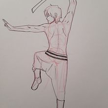 Mi Proyecto del curso: poses de samuráis . Artistic Drawing project by Valentina Letelier - 12.24.2020