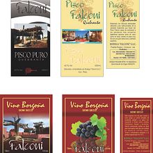Mi Proyecto del curso: Diseño de etiqueta Piscos y Vinos Falconí (Ica - Perú). Br, ing, Identit, Graphic Design, and Packaging project by José Carlos Falconí Moyano - 02.08.2021