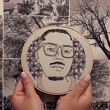 Mi Proyecto del curso: Creación de retratos bordados. Embroider project by Paloma Ignacia - 12.24.2020