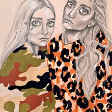 Mi Proyecto del curso: Retrato con lápiz, técnicas de color y photoshop Ein Projekt aus dem Bereich Kreativität und Traditionelle Illustration von nikiro_studio - 25.12.2020