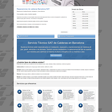 Reparaciones de calderas Barcelona. Un proyecto de CSS, Diseño gráfico, Diseño Web y Marketing de contenidos de Bcnserveis Diseño Web - 25.08.2020