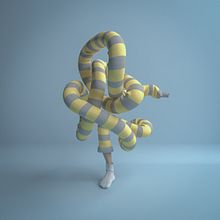 My project in Abstract 3D Art course. Een project van 3D,  3D-modellering, Kostuumontwerp y  3D-ontwerp van Mariangela Positano - 29.12.2020