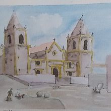 Meu projeto do curso: Desenho arquitetônico com aquarela e tinta. Watercolor Painting project by sherlockmang - 12.25.2020