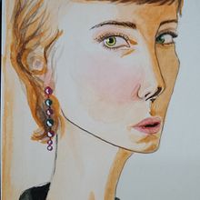 Mi Proyecto final del curso: Cuaderno de retratos en acuarela. Een project van  Tekening,  Portrettekening y Aquarelschilderen van nardabelindam - 31.12.2020