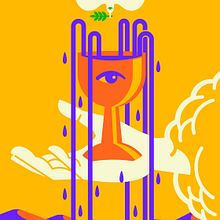 Ace of Cups. Traditional illustration, Digital Illustration, and Vector Illustration project by E. Alarcón - 12.26.2020