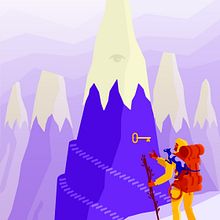 On the holy mountain. Traditional illustration, Digital Illustration, and Vector Illustration project by E. Alarcón - 12.26.2020