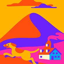 In the grasslands. Traditional illustration, Digital Illustration, and Vector Illustration project by E. Alarcón - 12.26.2020