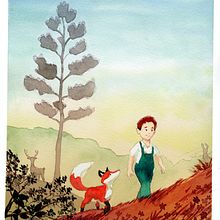 My project in Watercolor Illustration with Japanese Influence course. Children's Illustration project by Pierre-Yves Comtois - 12.26.2020