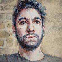 My project in Artistic Portrait with Watercolors course. My jump from painting flowers to portrait.. Projekt z dziedziny Malowanie akwarelą użytkownika Наталия Хохлова - 26.12.2020