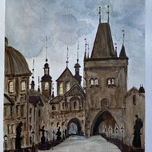 Praga watercolor. Watercolor Painting project by Marina Noirdis - 12.26.2020