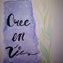 Cree en ti. Watercolor Painting project by cs_arq_cs - 12.26.2020
